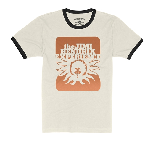 The Jimi Hendrix Experience Ringer T-Shirt - ringernaturalblacktrim