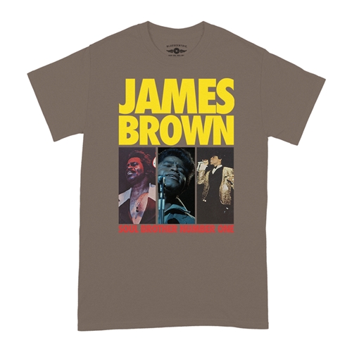 James Brown Soul Brother #1 Collage T-Shirt - Classic Heavy Cotton - classictaupe