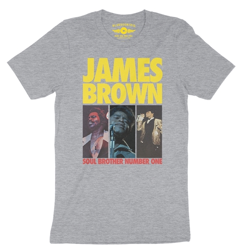 James Brown Soul Brother #1 Collage T-Shirt - Lightweight Vintage Style - vintageathleticheather
