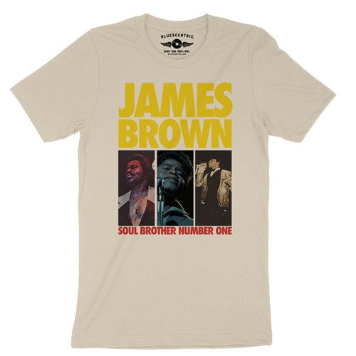 James Brown Soul Brother #1 Collage T-Shirt - Lightweight Vintage Style - vintagecream