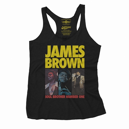 James Brown Soul Brother #1 Collage Racerback Tank - Women