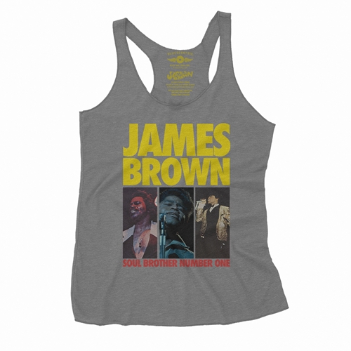 James Brown Soul Brother #1 Collage Racerback Tank - Women
