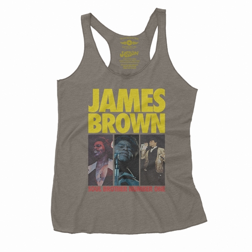 James Brown Soul Brother #1 Collage Racerback Tank - Women