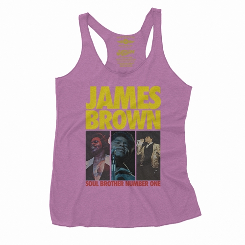 James Brown Soul Brother #1 Collage Racerback Tank - Women