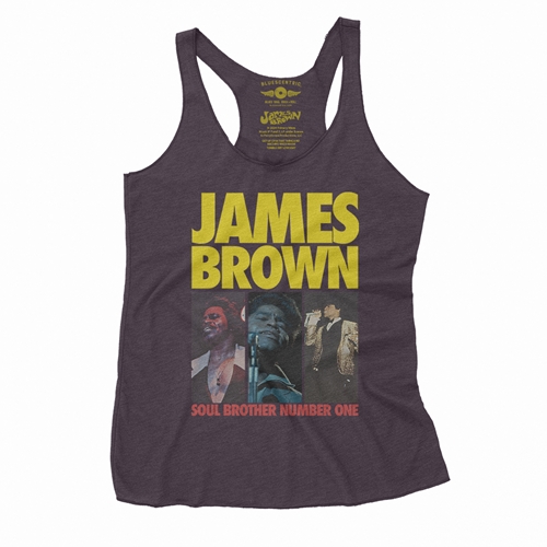 James Brown Soul Brother #1 Collage Racerback Tank - Women