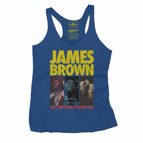 James Brown Soul Brother #1 Collage Racerback Tank - Women