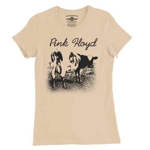 One Color Pink Floyd Atom Heart Mother Ladies T Shirt - Relaxed Fit - ladiessanddune