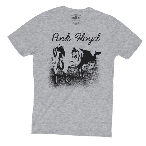 One Color Pink Floyd Atom Heart Mother T-Shirt - Lightweight Vintage Style - vintageathleticheather