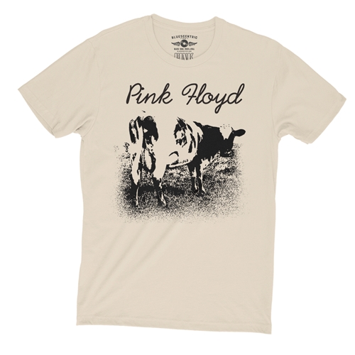 One Color Pink Floyd Atom Heart Mother T-Shirt - Lightweight Vintage Style - vintagecream