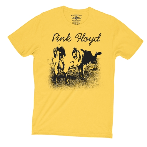One Color Pink Floyd Atom Heart Mother T-Shirt - Lightweight Vintage Style - vintagemaizeyellow