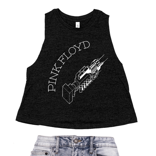 Pink Floyd Have A Cigar Handshake Racerback Crop Top - Women