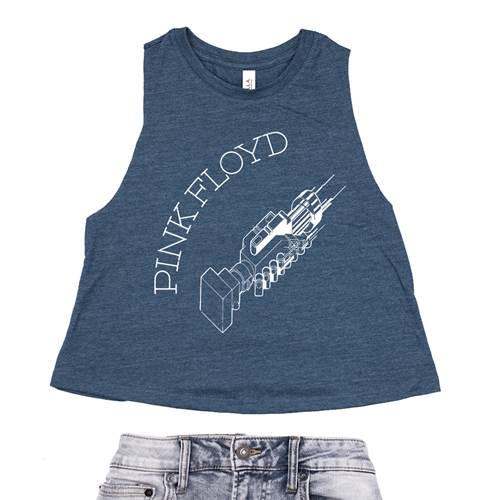 Pink Floyd Have A Cigar Handshake Racerback Crop Top - Women