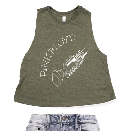 Pink Floyd Have A Cigar Handshake Racerback Crop Top - Women
