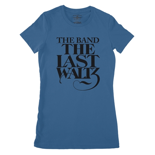 Black Last Waltz The Band Ladies T Shirt - Relaxed Fit - ladiesblue
