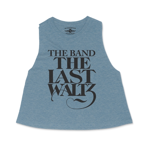 Black Last Waltz The Band Racerback Crop Top - Women