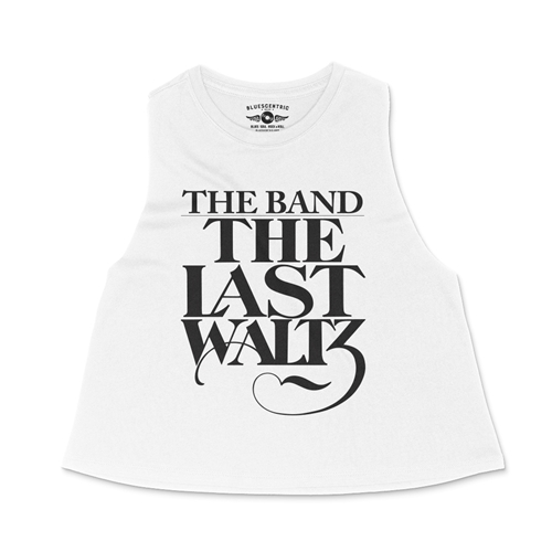 Black Last Waltz The Band Racerback Crop Top - Women