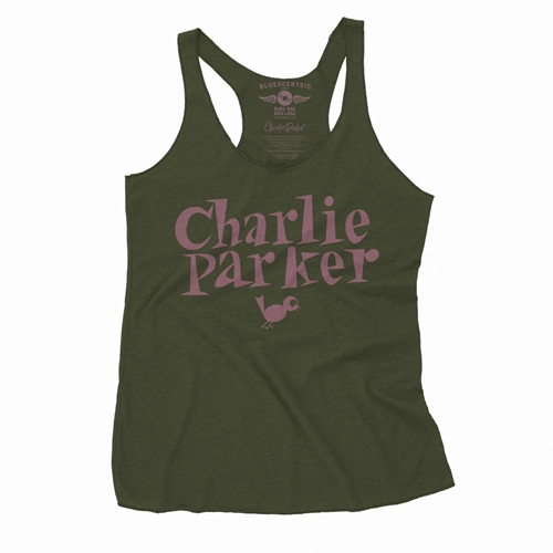 Charlie Parker Mauve Logo Racerback Tank - Women