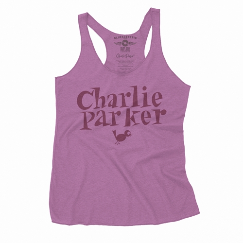 Charlie Parker Mauve Logo Racerback Tank - Women