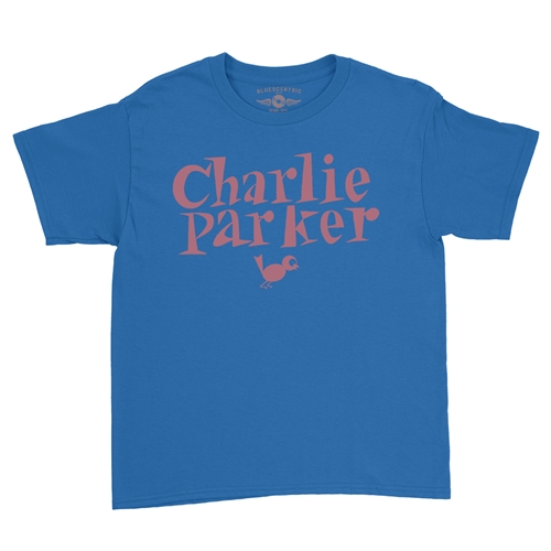 Charlie Parker Mauve Logo Youth T-Shirt - Lightweight Vintage Children & Toddlers - youthroyalblue