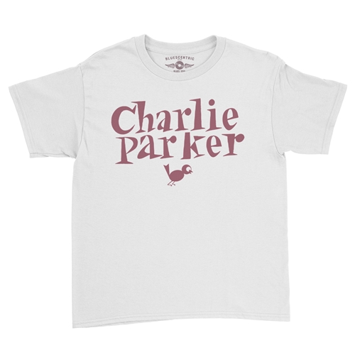 Charlie Parker Mauve Logo Youth T-Shirt - Lightweight Vintage Children & Toddlers - youthwhite