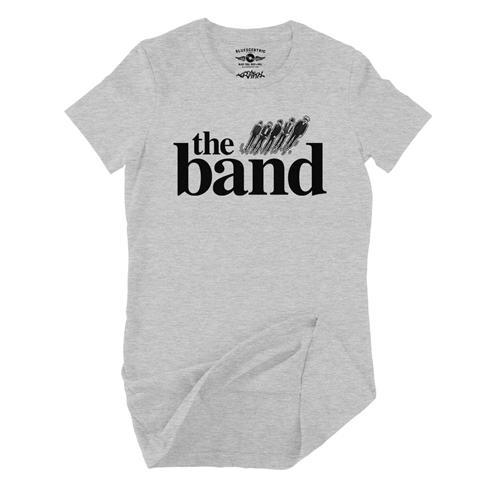 The Band Flying Logo Ladies T Shirt - Relaxed Fit - ladiesathleticheather