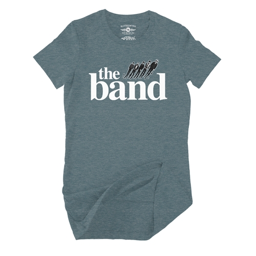 The Band Flying Logo Ladies T Shirt - Relaxed Fit - ladiesheatherdeepteal