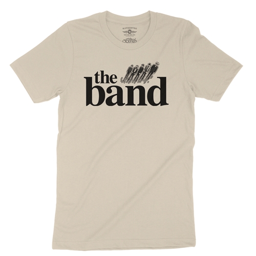 The Band Flying Logo T-Shirt - Lightweight Vintage Style - vintagecream