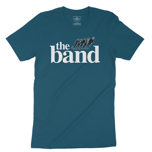 The Band Flying Logo T-Shirt - Lightweight Vintage Style - vintagedeepteal