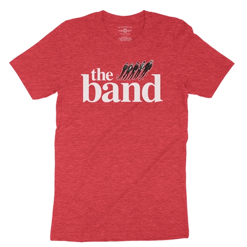 The Band Flying Logo T-Shirt - Lightweight Vintage Style - vintageheatherred