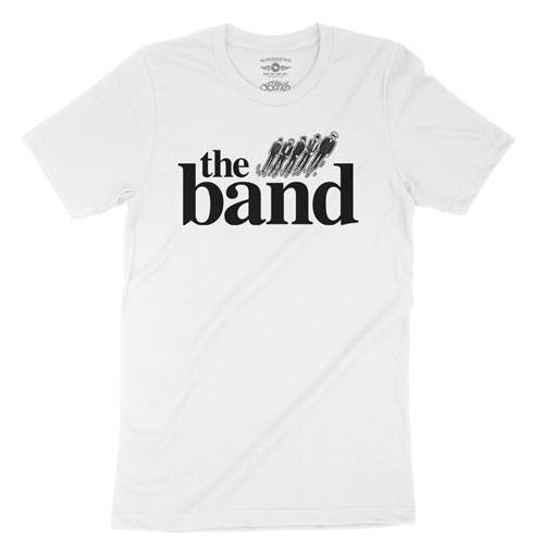 The Band Flying Logo T-Shirt - Lightweight Vintage Style - vintagewhite