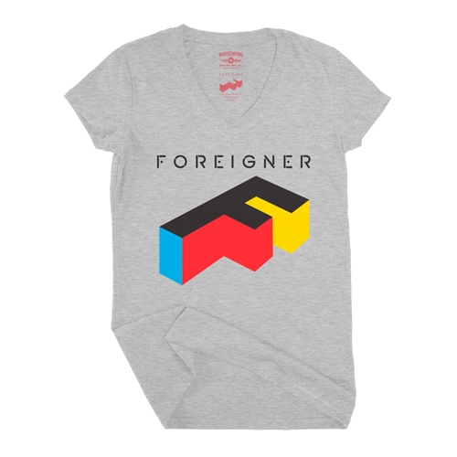 Foreigner Logo V-Neck T Shirt - Women