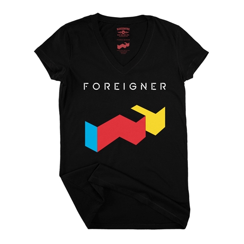 Foreigner Logo V-Neck T Shirt - Women