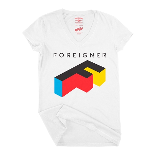 Foreigner Logo V-Neck T Shirt - Women