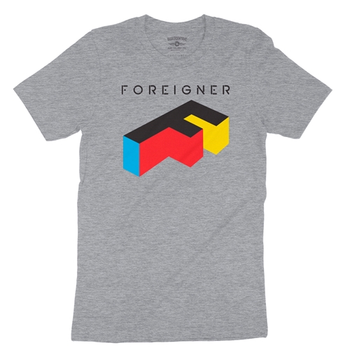 Foreigner Logo T-Shirt - Lightweight Vintage Style - vintageathleticheather