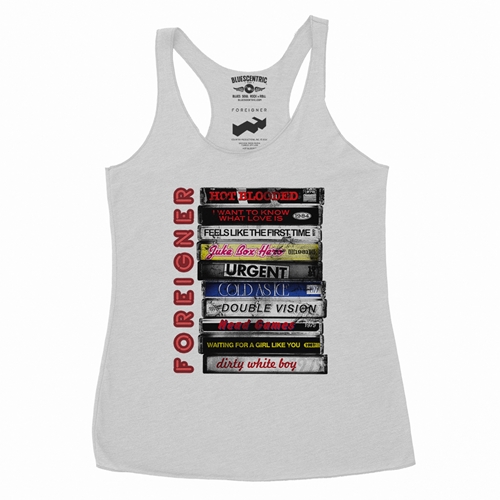 Foreigner Tape Stack Racerback Tank - Women