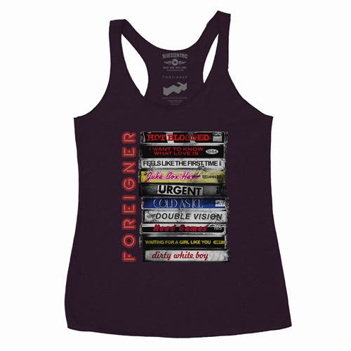 Foreigner Tape Stack Racerback Tank - Women