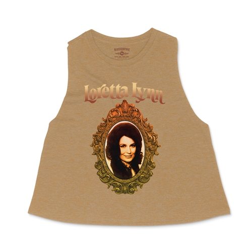 Loretta Lynn Portrait Racerback Crop Top - Women