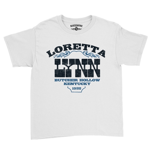 Loretta Lynn Butcher Hollow Youth T-Shirt - Lightweight Vintage Children & Toddlers - youthwhite