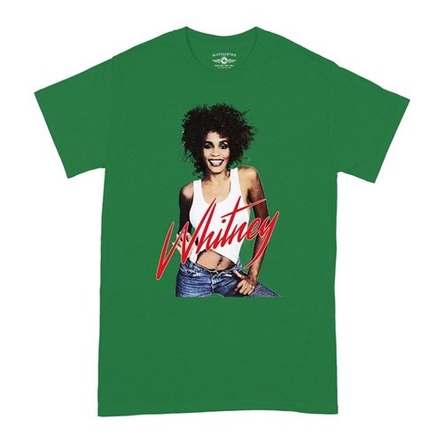 Whitney Houston in Jeans T-Shirt - Classic Heavy Cotton - classickellygreen