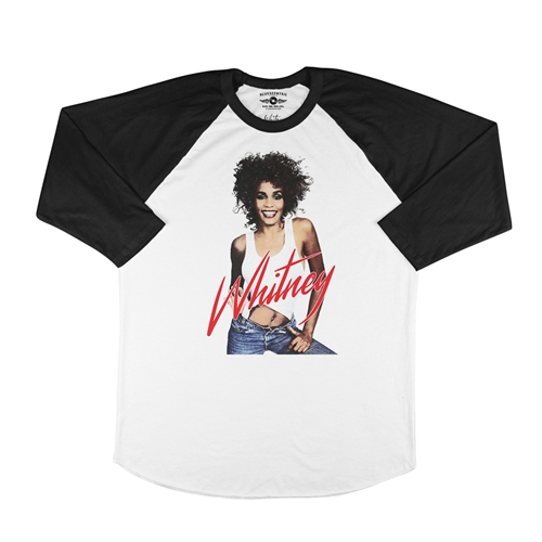 Whitney Houston in Jeans Baseball T-Shirt