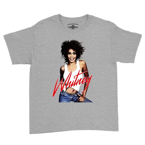 Whitney Houston in Jeans Youth T-Shirt - Lightweight Vintage Children & Toddlers - youthheatherathletic