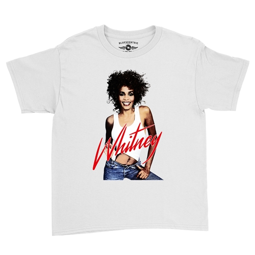 Whitney Houston in Jeans Youth T-Shirt - Lightweight Vintage Children & Toddlers - youthwhite