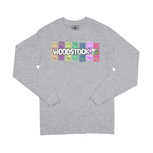 Woodstock Rainbow Concert Ticket Long Sleeve T-Shirt - longsleeveathleticheather