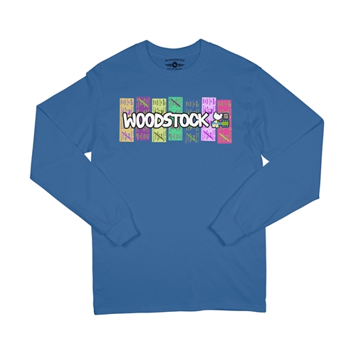 Woodstock Rainbow Concert Ticket Long Sleeve T-Shirt - longsleeveblue