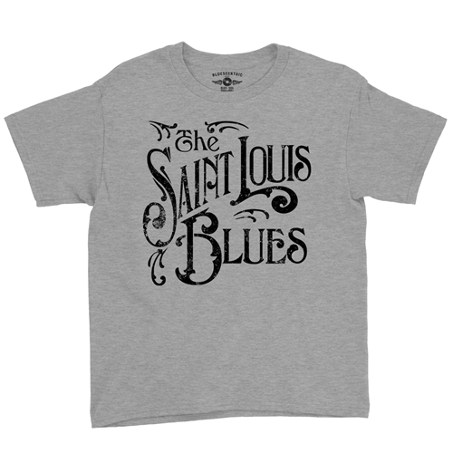 The Saint Louis Blues Youth T-Shirt - Lightweight Vintage Children & Toddlers - youthheatherathletic