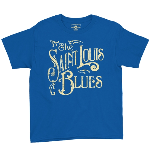 The Saint Louis Blues Youth T-Shirt - Lightweight Vintage Children & Toddlers - youthroyalblue