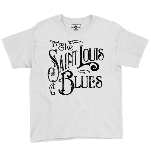 The Saint Louis Blues Youth T-Shirt - Lightweight Vintage Children & Toddlers - youthwhite