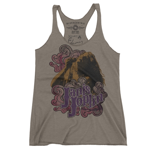 Psychedelic Janis Joplin Graphic Racerback Tank - Women