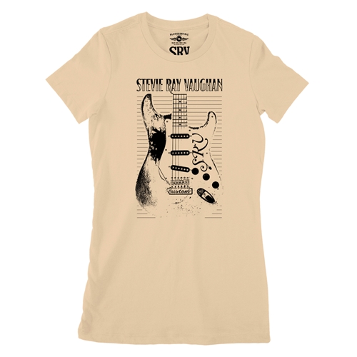 tシャツ BLUESCENTRIC / ブルースセントリック STEVE RAY VAUGHAN LOGO Tシャツ レディース Stevie Ray Vaughan Logo Ladies T Shirt - Relaxed Fit