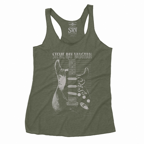 Stevie Ray Vaughan Guitar Racerback Tank - Women